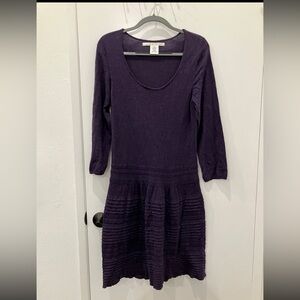 Max Studio Purple Sweater Dress, XL